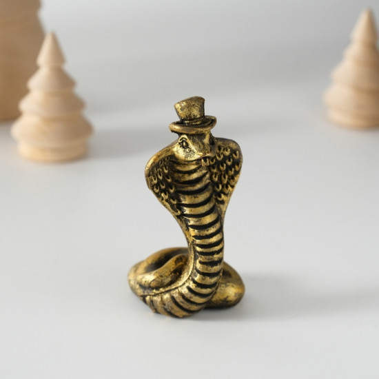 Фигурка сувенирная «Кобра в цилиндре»