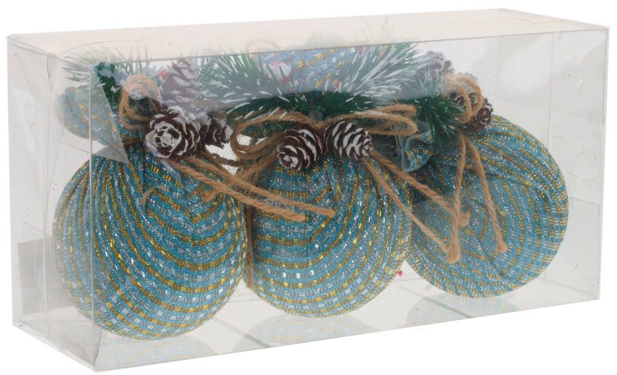 Набор украшений ёлочных «Шар» | Морозная свежесть | Remeco club