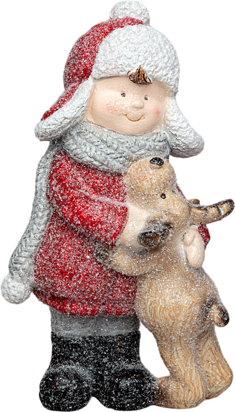 Фигурка «Мальчик с олененком» | Зимняя забава | Lefard