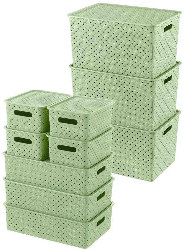 Набор корзинок с крышками «Береста» | Береста | El Casa