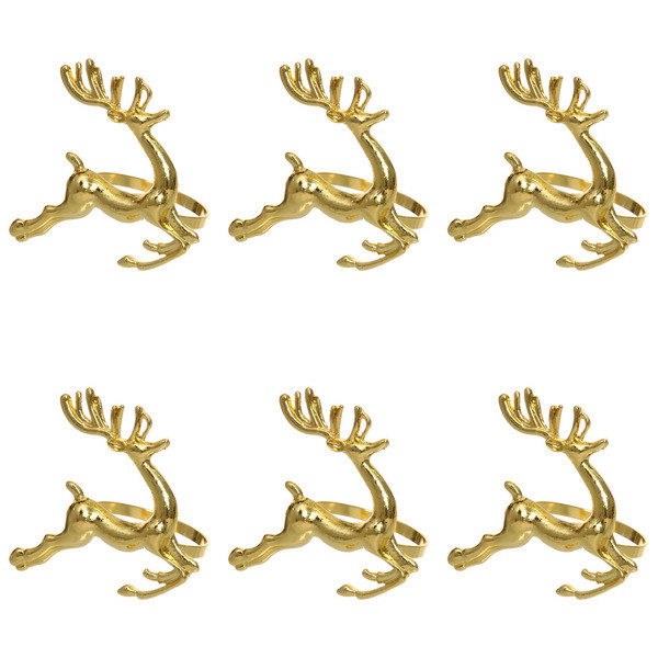 Набор колец для салфеток «Рождественский олень»