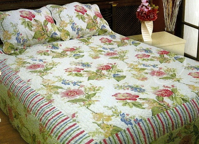 Покрывало стеганое «Tango» (арт. pk397-3, евро, patchwork, размер 230х250, 2 наволочки 50х70) | Patchwork | ТекстильГрупп