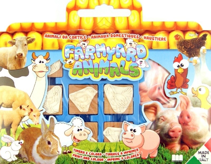 Набор штампов в портфельчике "Животные фермы" | Набор штампов