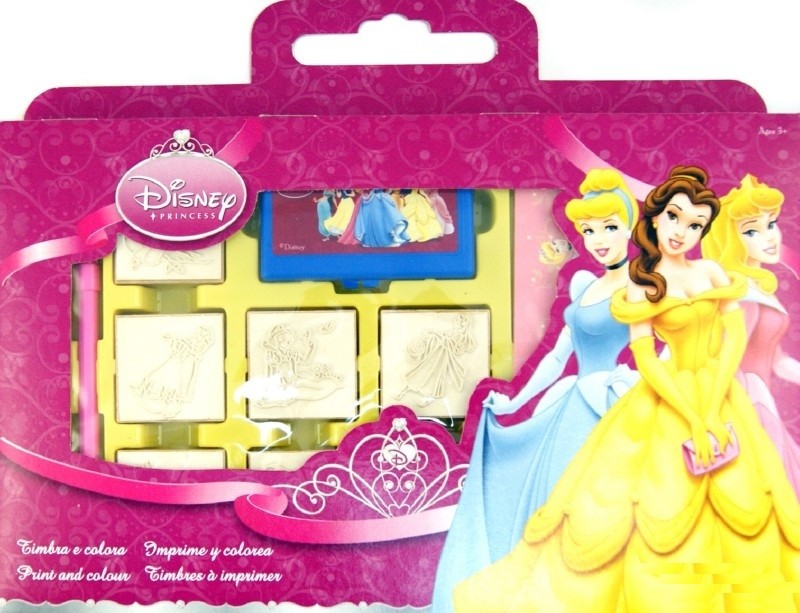 Набор штампов в портфельчике "Диснеевские принцессы" | Набор штампов
