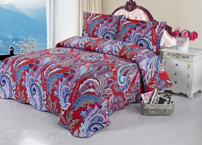 Покрывало стеганое «Tango» (арт. pk435-3, евро, фланель, размер 230х240, 2 наволочки 50х70) | ТекстильГрупп