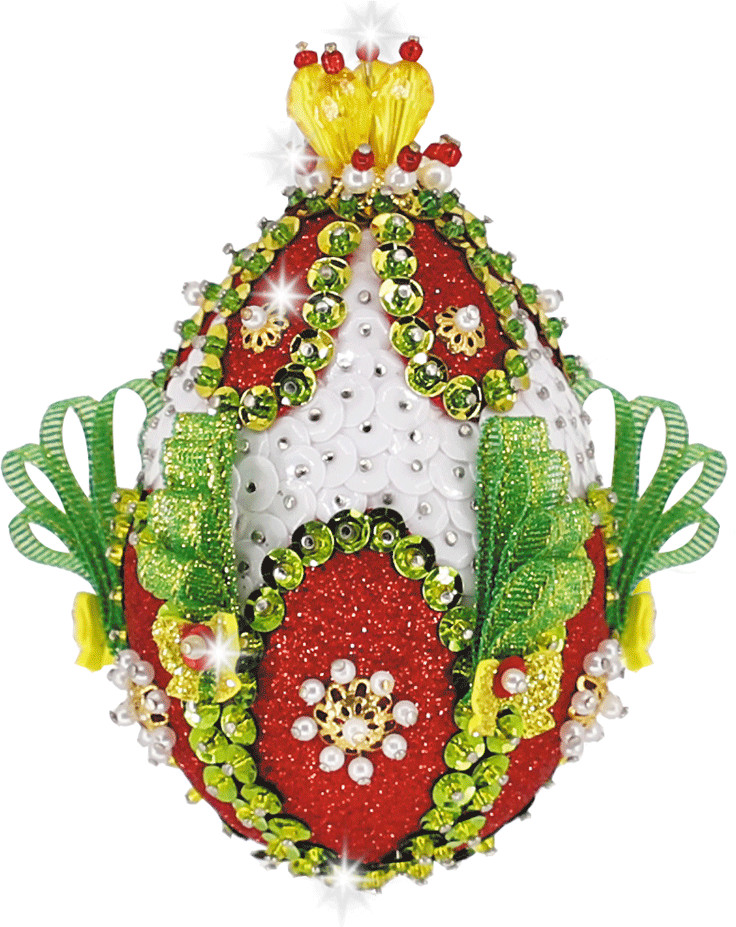 Набор для творчества «Новогодняя шишка Элегия» | Мозаика из пайеток | Волшебная мастерская