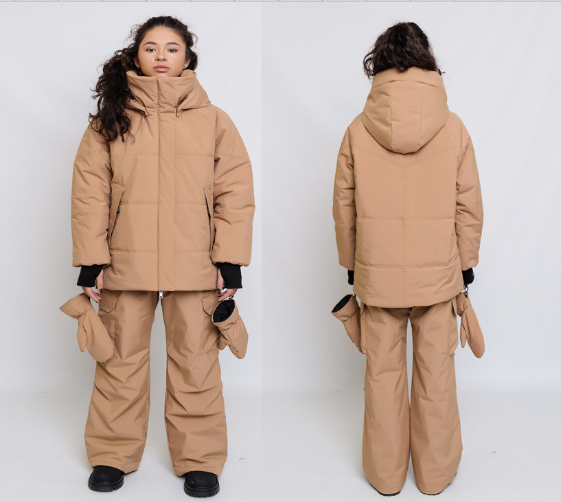 Зимний комплект из куртки и полукомбинезона для девочек «Эрин» | Batik