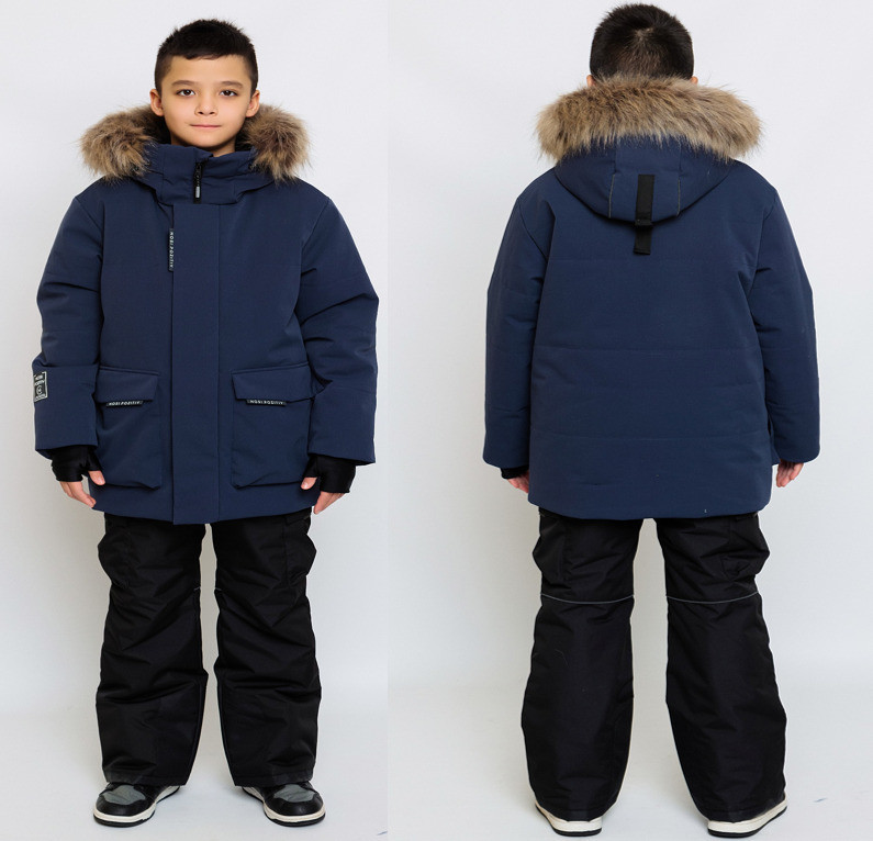 Зимний комплект из куртки и полукомбинезона для мальчиков «Мариус» | Batik