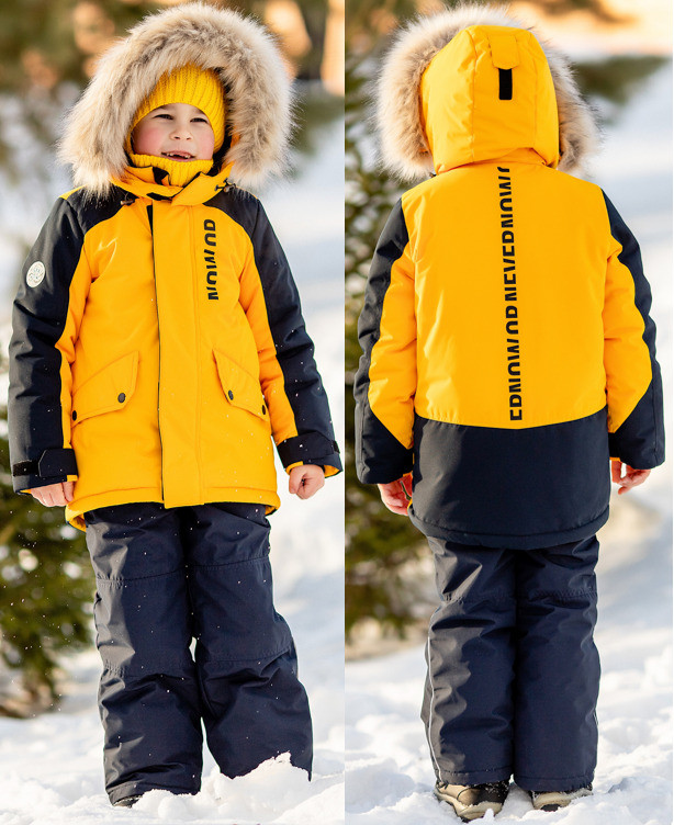 Зимний комплект из куртки и полукомбинезона для мальчиков «Деннис» | Batik