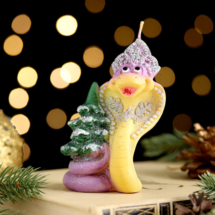 Свеча фигурная «Змея новогодняя»