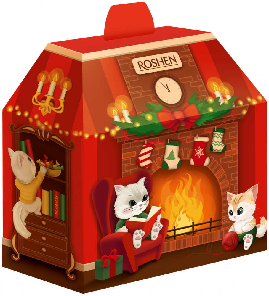 Набор подарочный «Новогодний камин» | Roshen