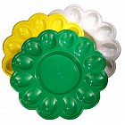 Тарелка для яиц цветная, 23 см, цвет в ассортименте