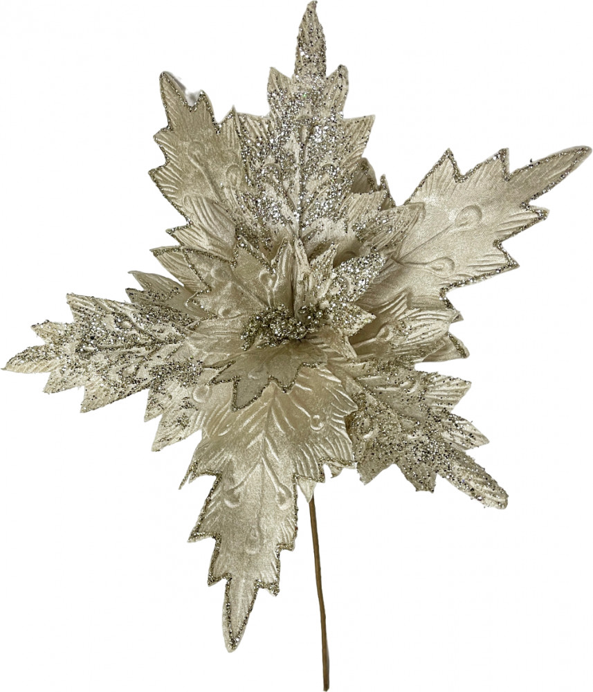 Изделие декоративное «Веточка с пуансеттией»