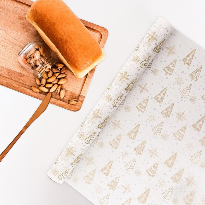 Бумага для выпечки силиконизированная «Ёлки» | Выручалочка