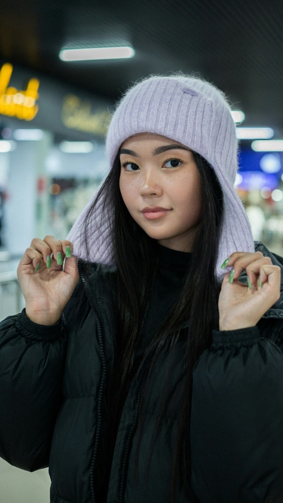 Шапка-ушанка женская