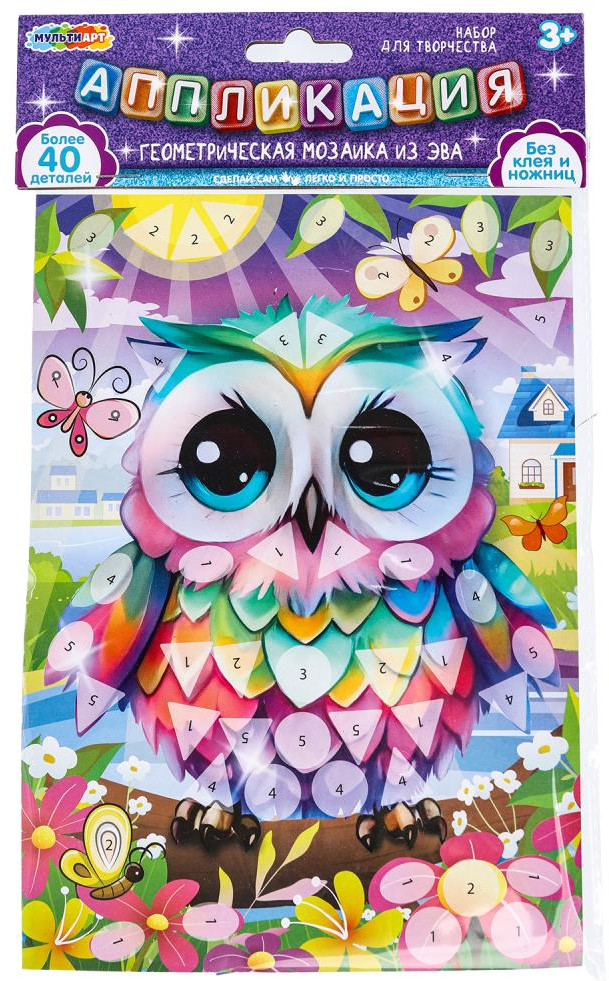 Геометрическая мозаика «Сова» | Multi Art