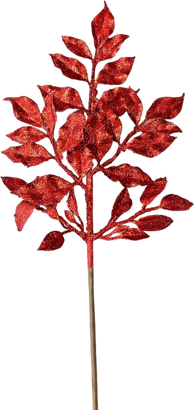 Ветка декоративная с листочками | Christmas DeLuxe