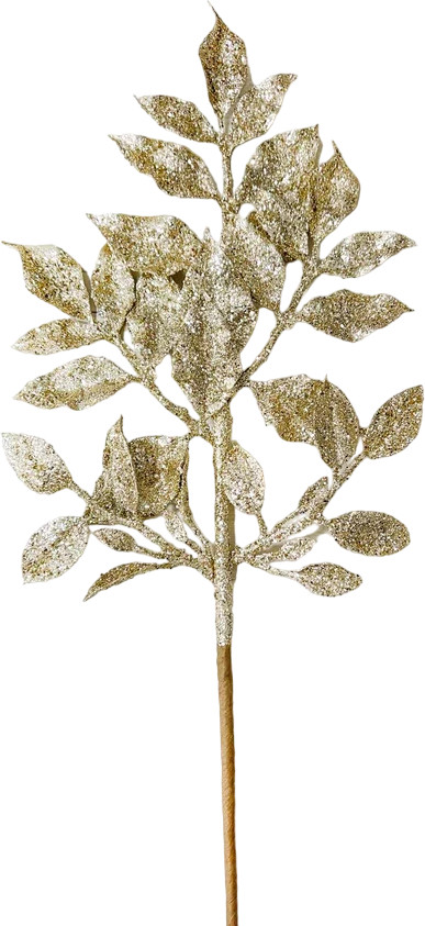 Ветка декоративная с листочками | Christmas DeLuxe