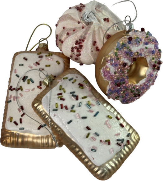 Набор елочных игрушек «Розовый капкейк»