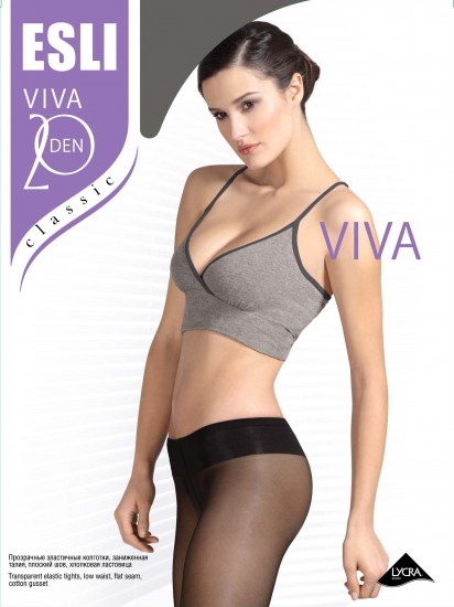 Тонкие колготки с заниженной талией "ESLI VIVA 20" (melone, 20 DEN)