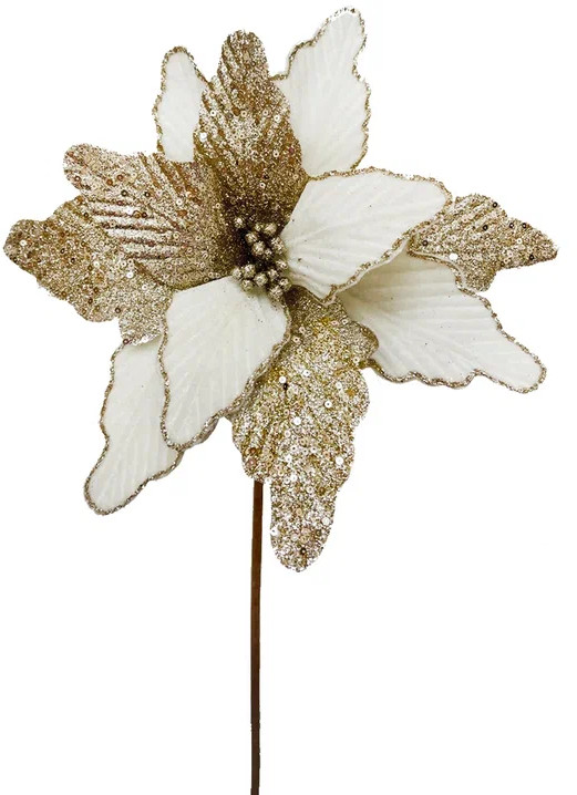 Цветок декоративный «Пуансеттия» | Christmas DeLuxe