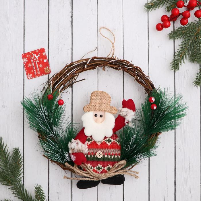 Венок новогодний «Скандинавия. Дед Мороз» | ИнтерPresent