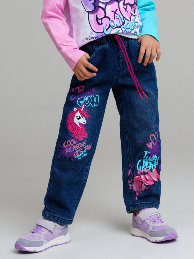 Джинсы для девочек | Pretty unicorn | PlayToday