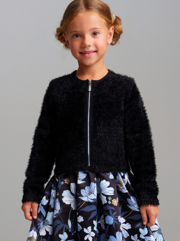 Кардиган для девочки | Black chic | PlayToday