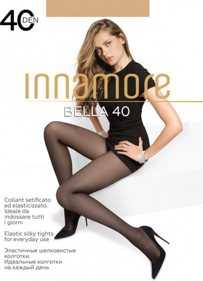 Тонкие шелковистые колготки "Bella 40" (moka, 40 DEN)