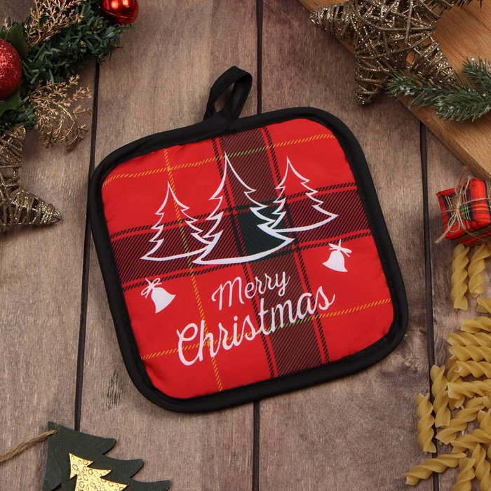 Прихватка «Christmas» | Доляна