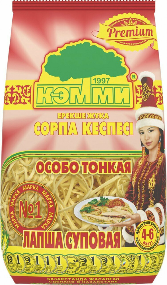 Лапша суповая яичная «Особо тонкая» | Premium | Кэмми