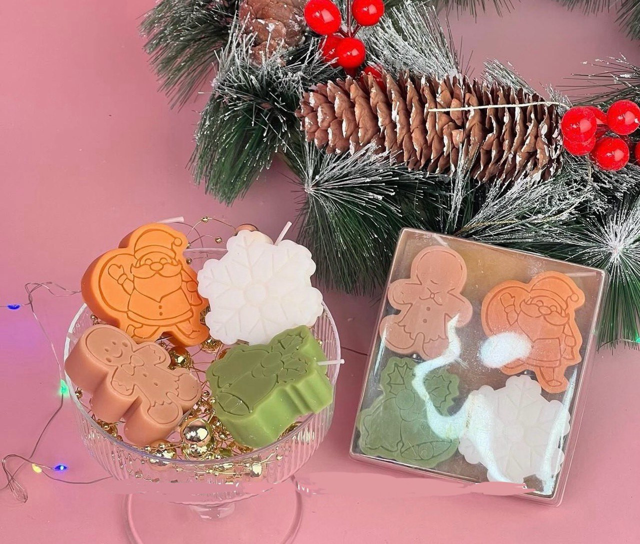 Набор новогодних свечей | Домteka