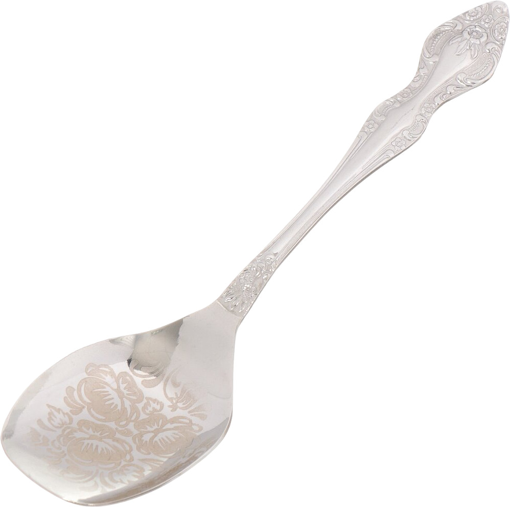 Ложка для салата с художественной росписью «Тройка» | Тройка | Павловский Завод