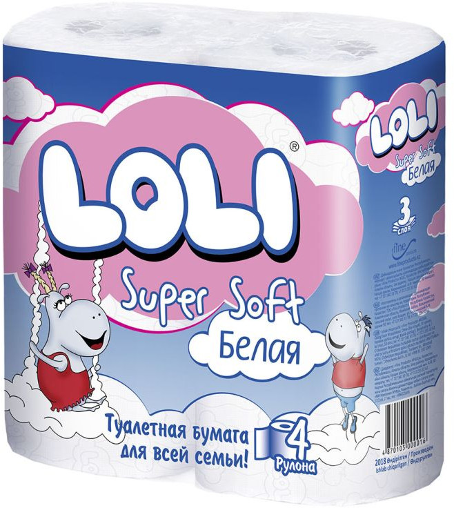 Туалетная бумага | Super Soft | Loli