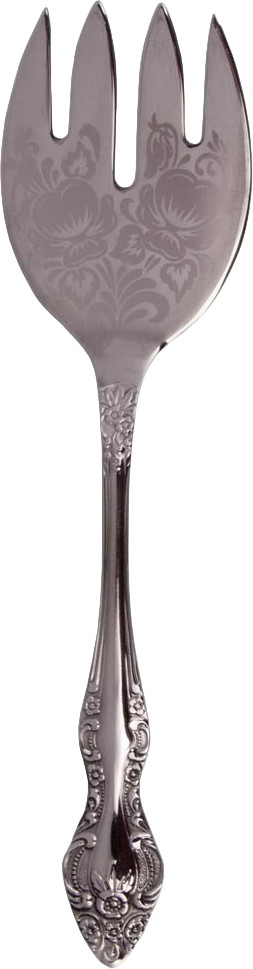 Вилка для раскладки рыбы с художественной росписью «Тройка» | Тройка | Павловский Завод