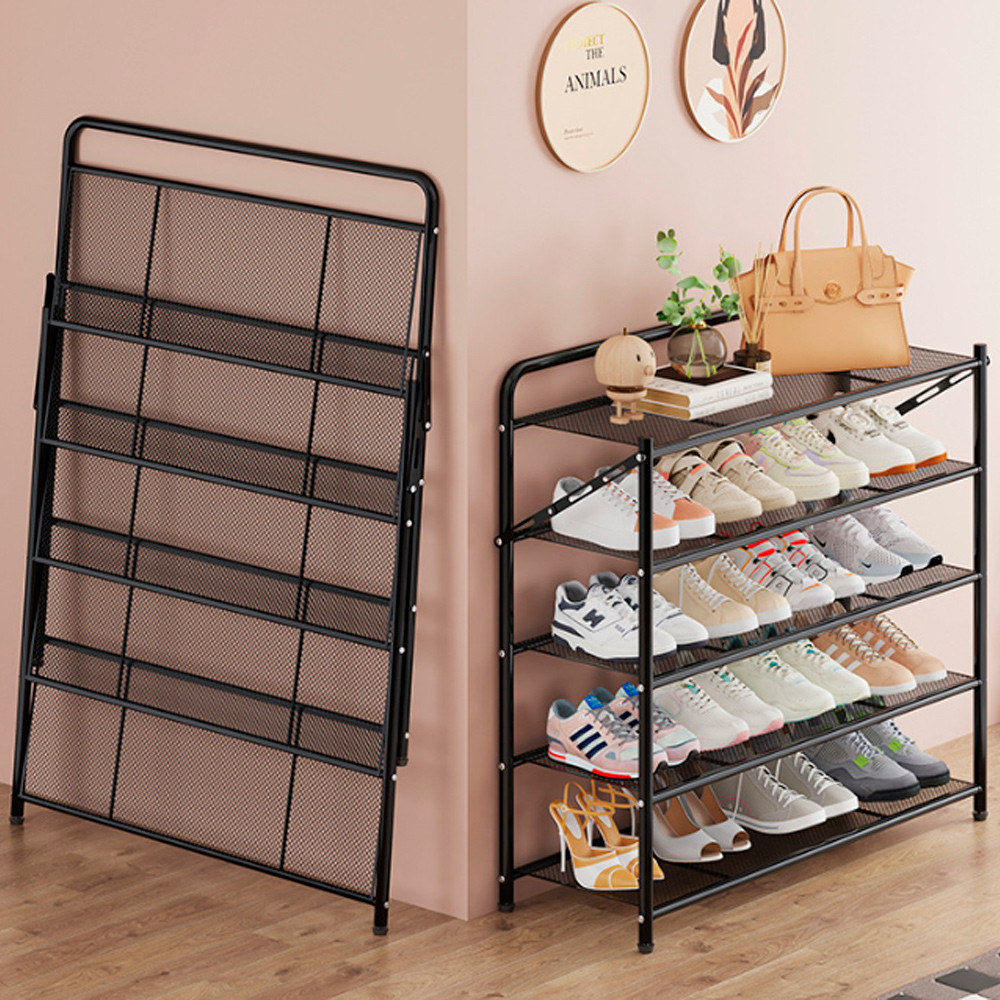 Обувница для обуви складная металлическая