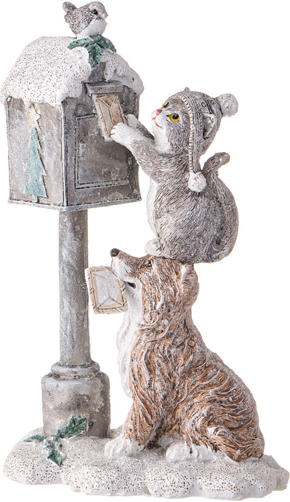 Статуэтка «Собака и кошка» | Лесная сказка | Lefard