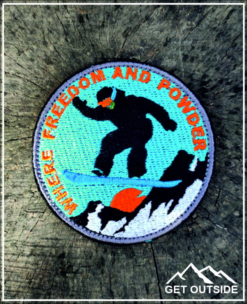 Шеврон «Where Freedom and Powder. Там, где свобода и пухляк» | Get Outside