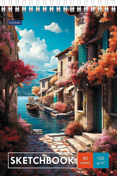 Скетчбук «Premium» | Живописный уголок | Hatber