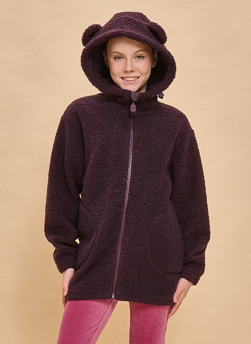 Куртка-толстовка трикотажная для девочек | Pelican