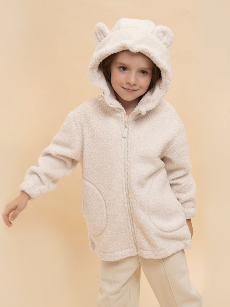 Куртка-толстовка трикотажная для девочек | Pelican