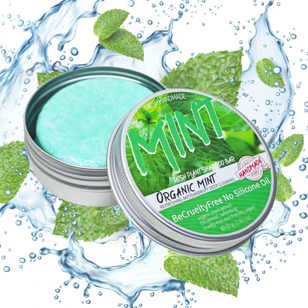 Шампунь-мыло натуральное органическое ручной работы «Мята» | Orgin
