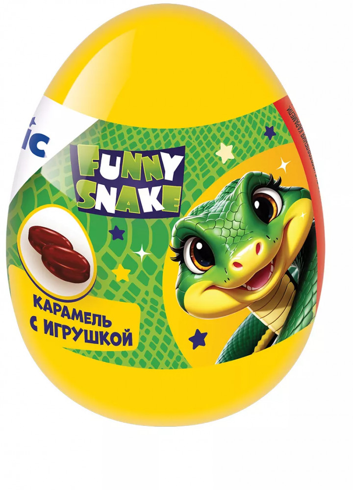 Карамель с игрушкой «Funny Snake» | Magic Egg | Конфитрейд