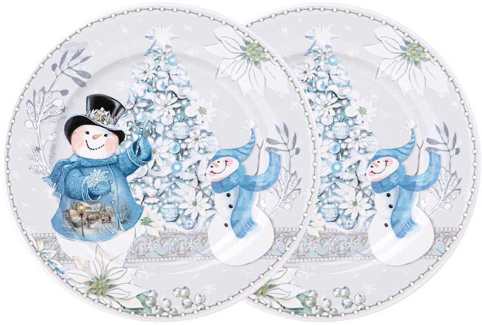 Набор тарелок «Снеговик» | Рождество | Lefard
