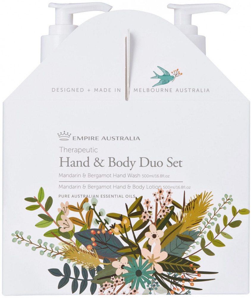 Набор средств по уходу за кожей с маслами мандарина и бергамота «Hand & Body Duo Set» | Therapeutic | Empire Australia