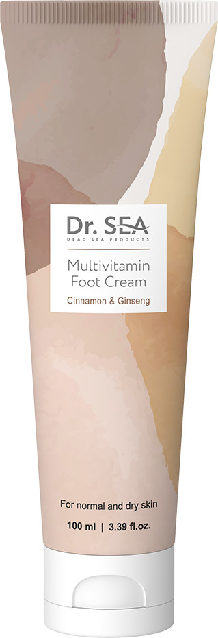 Крем для ног с экстрактом корицы и женьшеня «Multivitamin foot cream» | Dr. Sea