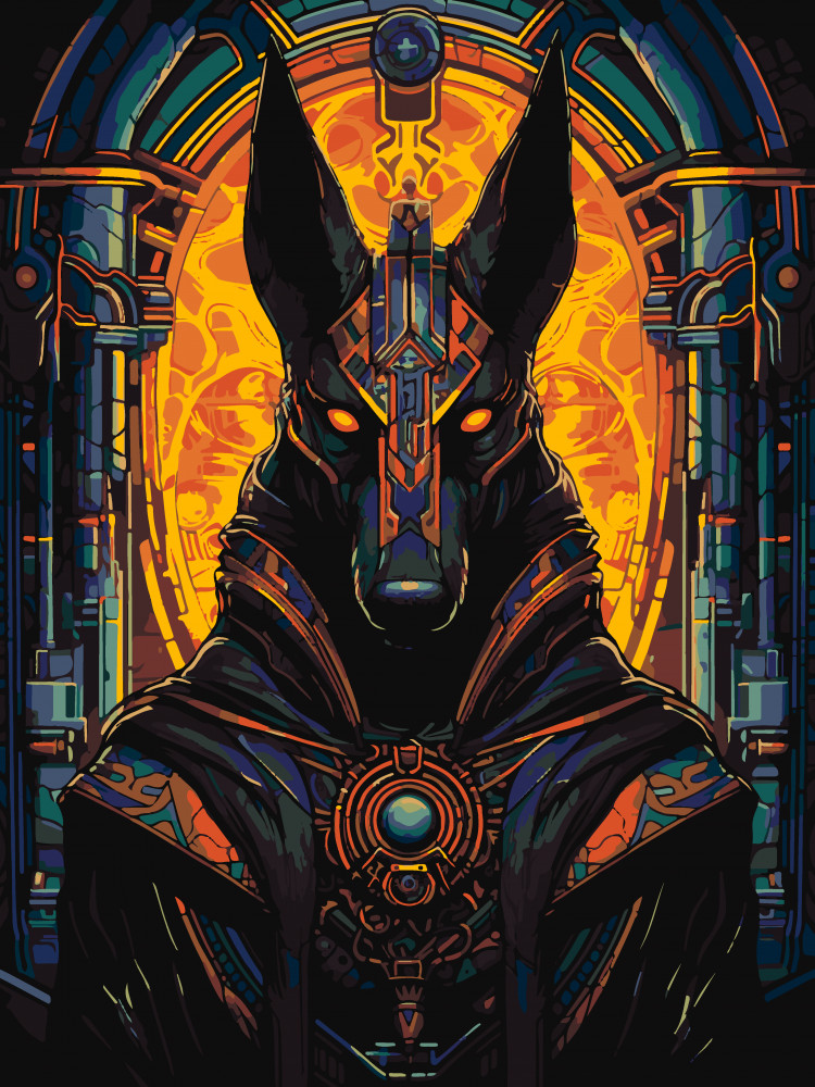 Картина по номерам на картоне «Тёмный страж» | Lori