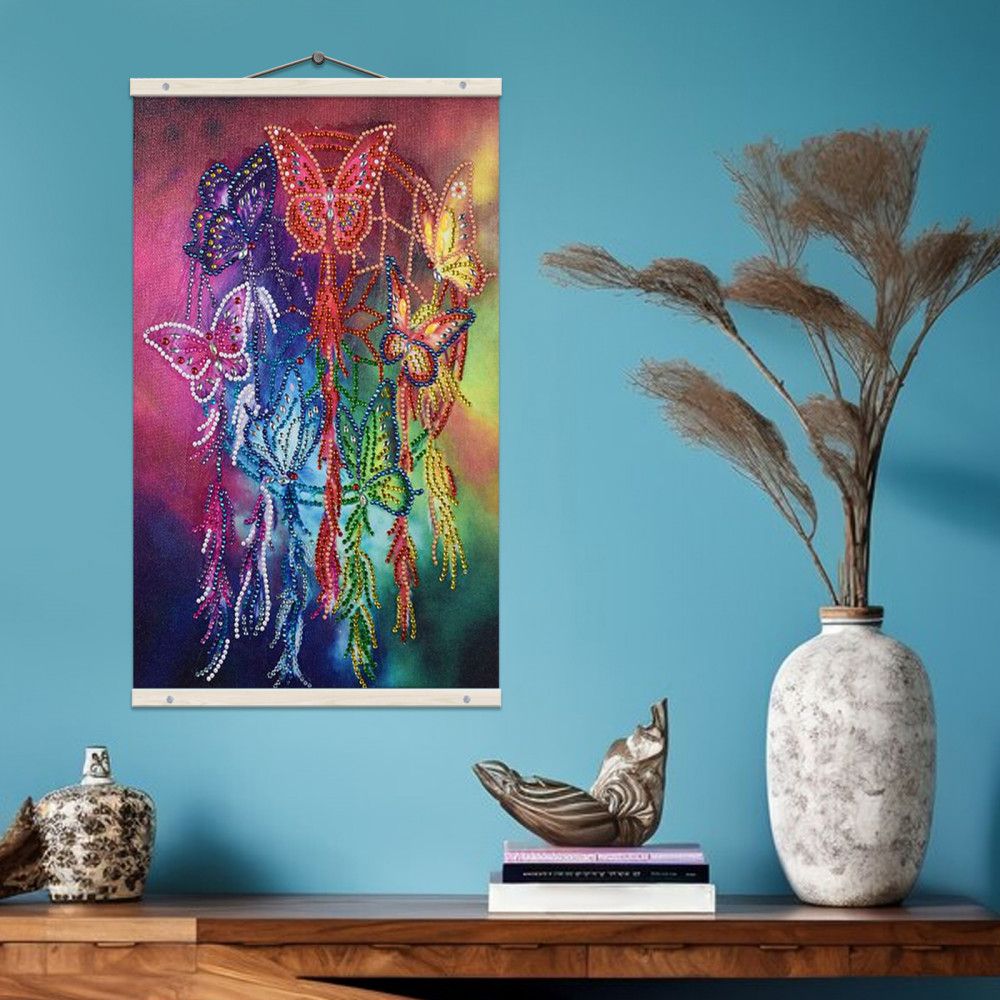 Алмазная мозаика «Ловец снов Бабочки» | Самоцветы | Molly