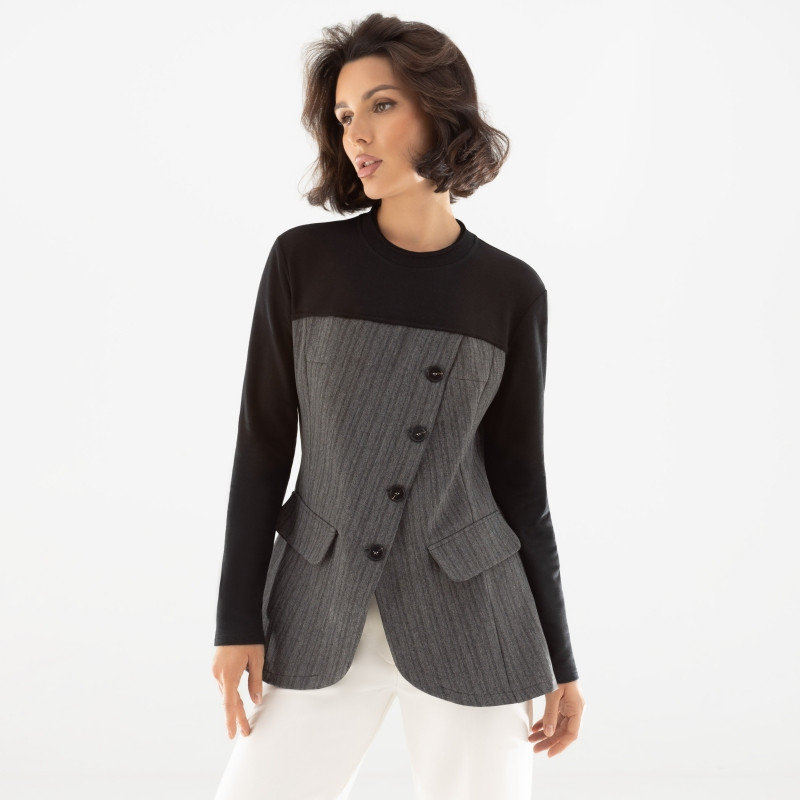 Свитшот женский комбинированный Вкус победы | Charutti