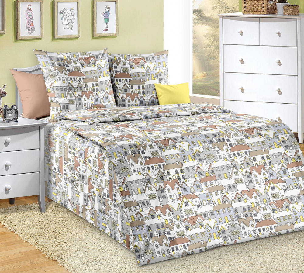 Комплект постельного белья «Таунхаус 1» | Бамбино